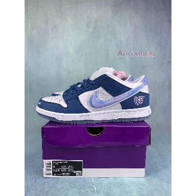 Born x Raised x Nike Dunk Low SB One Block at a Time FN7819-400 Deep Royal Blue/White/White Sneakers