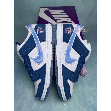 Born x Raised x Nike Dunk Low SB One Block at a Time FN7819-400 Deep Royal Blue/White/White Mens Womens Shoes