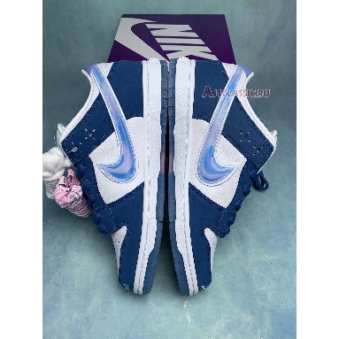 Born x Raised x Nike Dunk Low SB One Block at a Time FN7819-400 Deep Royal Blue/White/White Sneakers