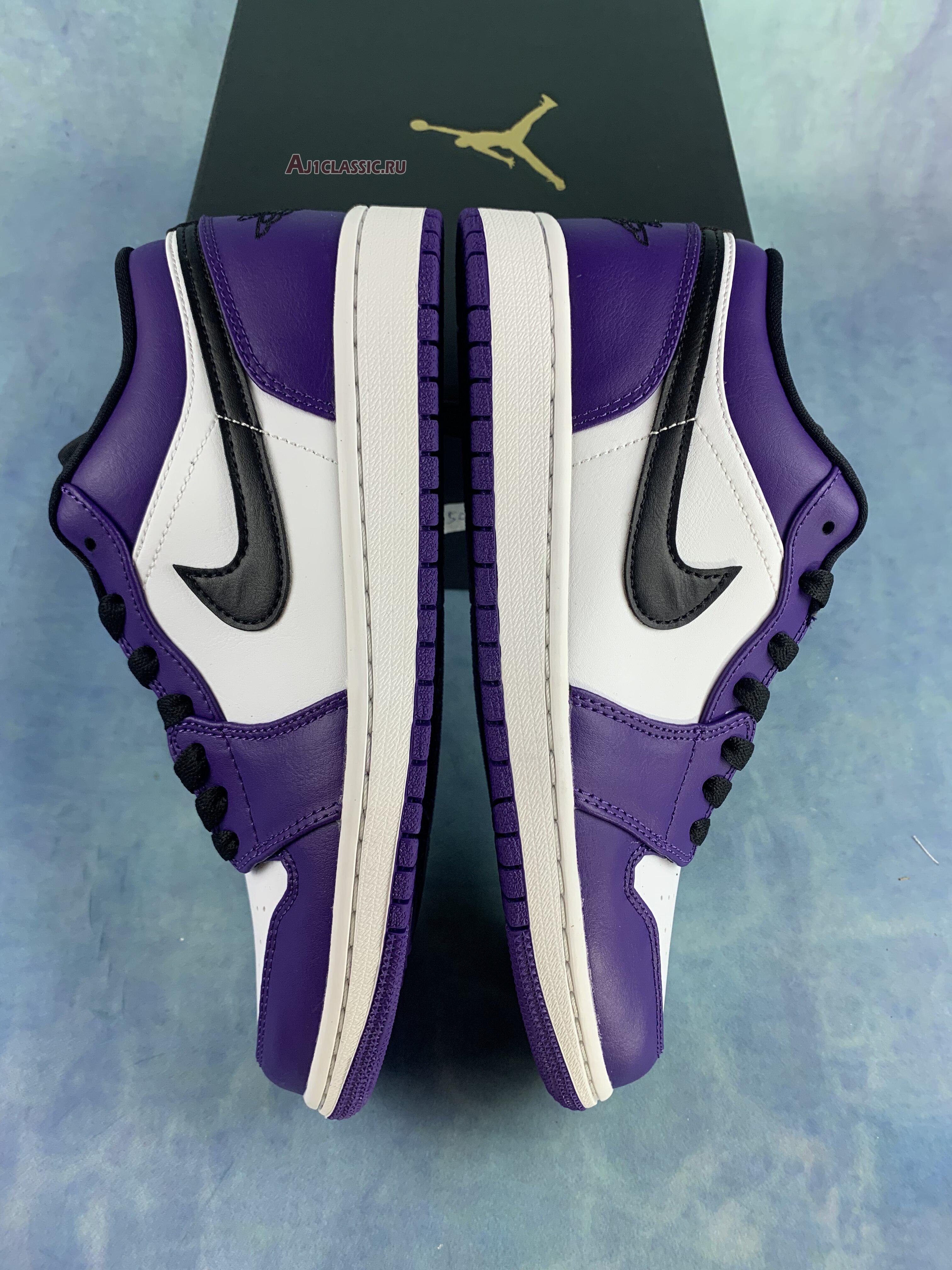 New Air Jordan 1 Low "Court Purple" 553558-500-2 Shoes