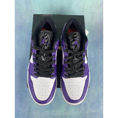 Air Jordan 1 Low Court Purple 553558-500-2 White/Court Purple/Black Sneakers