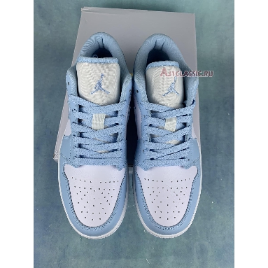 Air Jordan 1 Low Ice Blue DCO774-141 White/Ice Blue Mens Womens Shoes