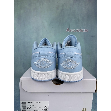 Air Jordan 1 Low Ice Blue DCO774-141 White/Ice Blue Mens Womens Shoes