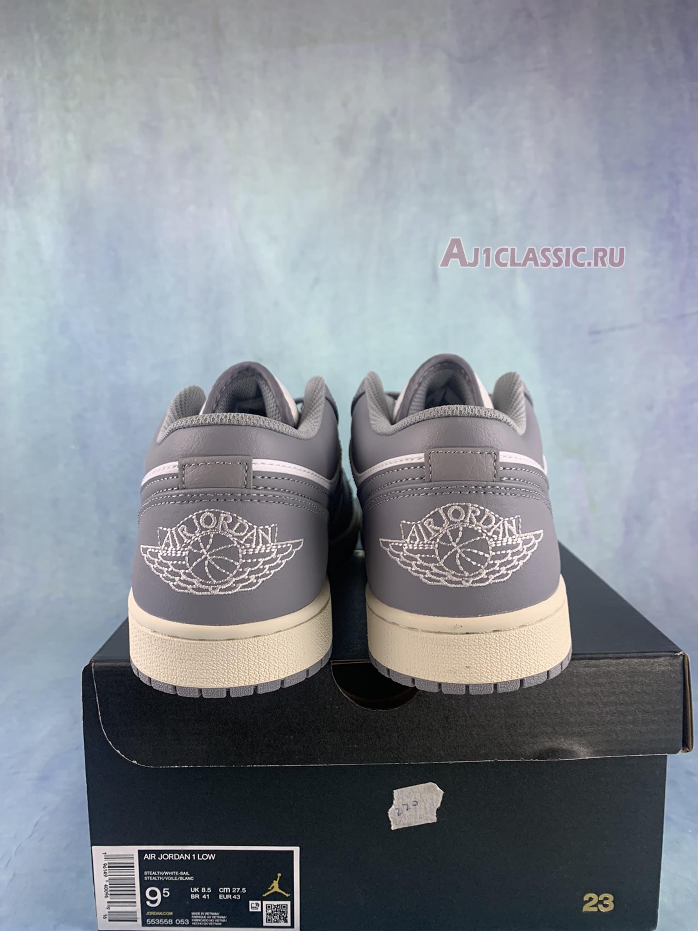 New Air Jordan 1 Low "Vintage Grey" 553558-053 Shoes