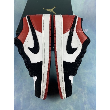 Air Jordan 1 Low Black Toe 553558-116-2 White/Black-Gym Red Mens Womens Shoes