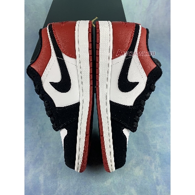 Air Jordan 1 Low Black Toe 553558-116-2 White/Black-Gym Red Sneakers