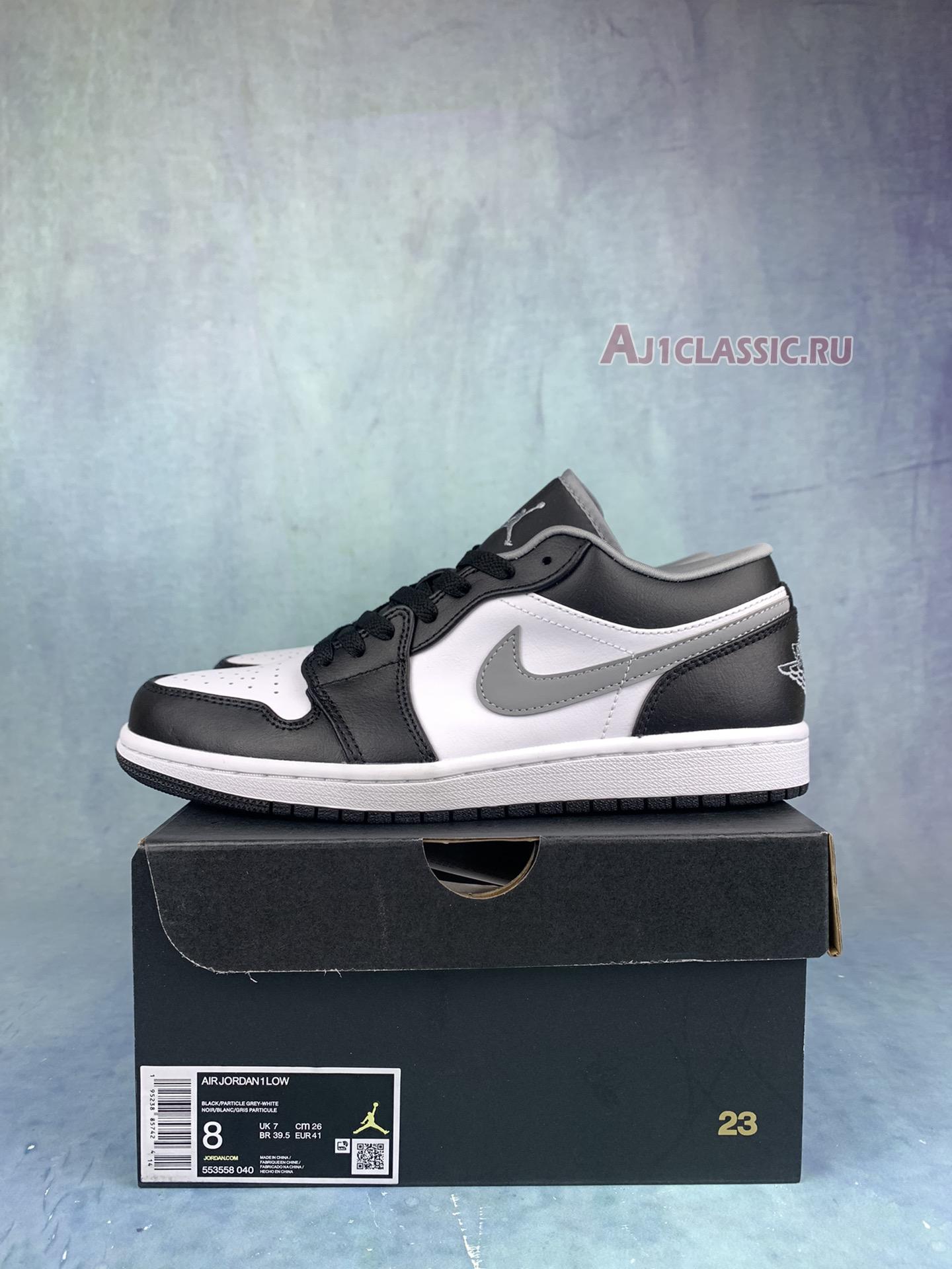 Air Jordan 1 Low "Black Medium Grey" 553558-040