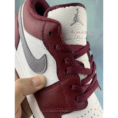 Air Jordan 1 Low Cherrywood Red 553558-615 Cherrywood Red/White/Cement Grey Mens Womens Shoes