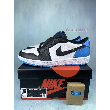 Air Jordan 1 Retro Low OG UNC CZ0790-104 White/Dark Powder Blue/Black Sneakers