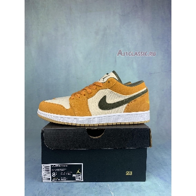 Air Jordan 1 Low SE Light Curry DH6931-102 White/Medium Olive/Light Curry Sneakers