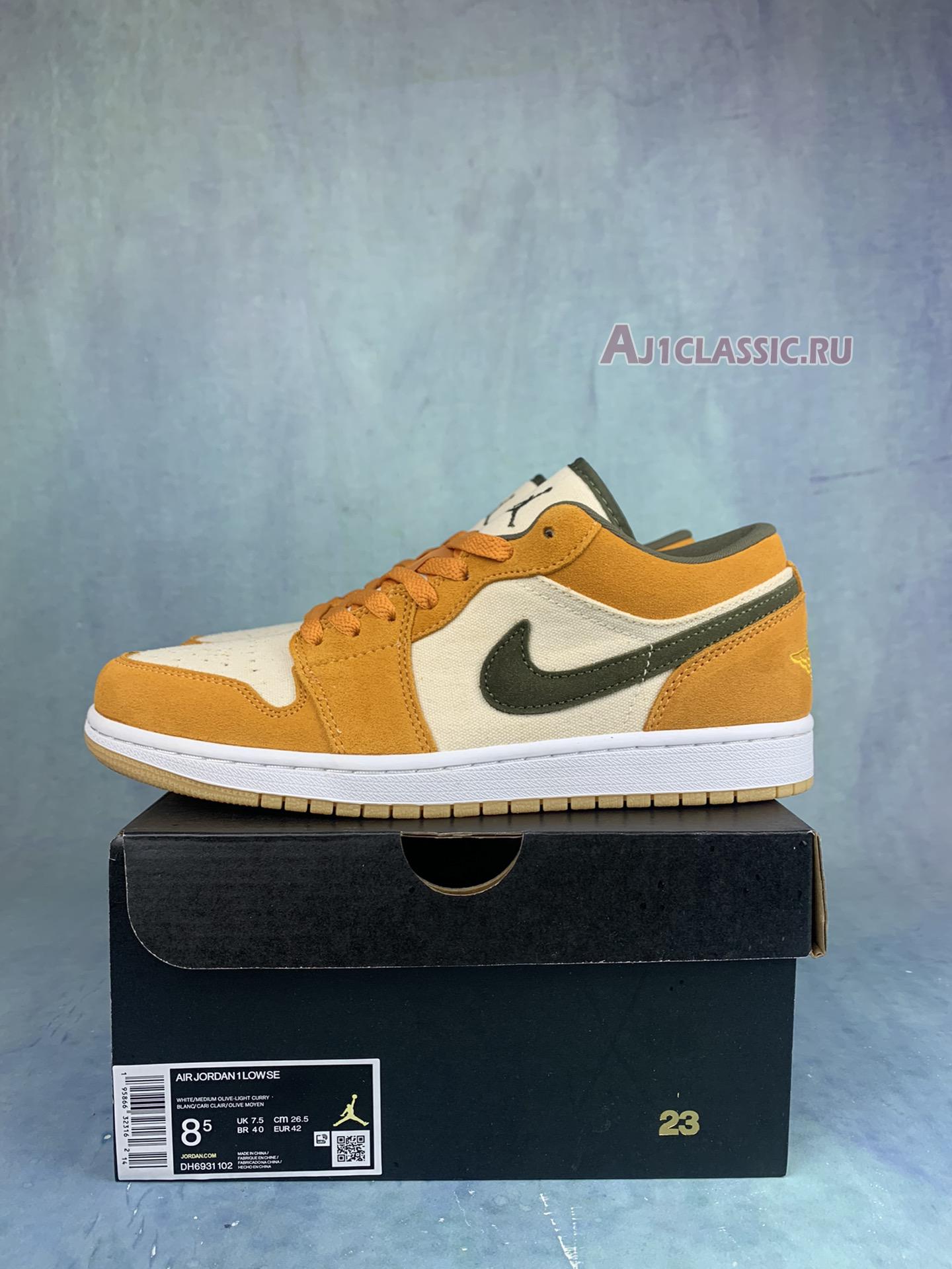 New Air Jordan 1 Low SE "Light Curry" DH6931-102 Shoes