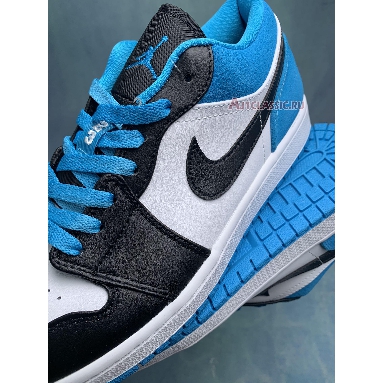 Air Jordan 1 Low SE Laser Blue CK3022-004-2 Black/Black/Laser Blue/White Mens Womens Shoes