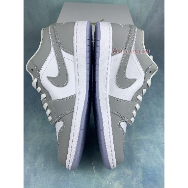 Air Jordan 1 Low White Wolf Grey DC0774-105 White/Wolf Grey/Aluminum Sneakers