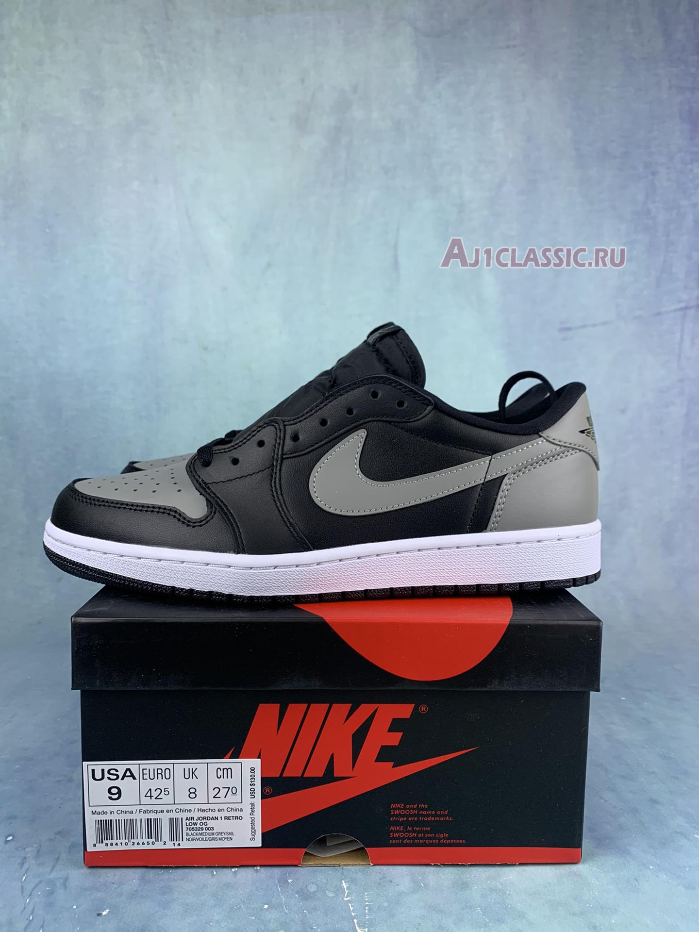 New Air Jordan 1 Retro Low OG "Shadow" 705329-003 Shoes