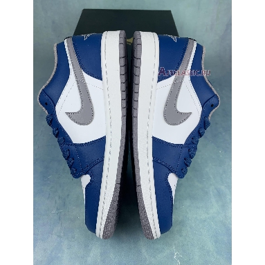 Air Jordan 1 Retro Low OG Shadow 553558-412 True Blue/Cement Grey/White Mens Womens Shoes