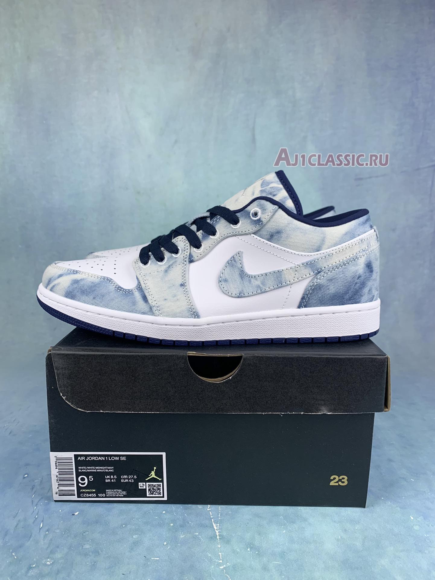 New Air Jordan 1 Low SE "Washed Denim" CZ8455-100-2 Shoes