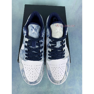 Air Jordan 1 Low SE Washed Denim CZ8455-100-2 Washed Blue/White/Blue Mens Womens Shoes