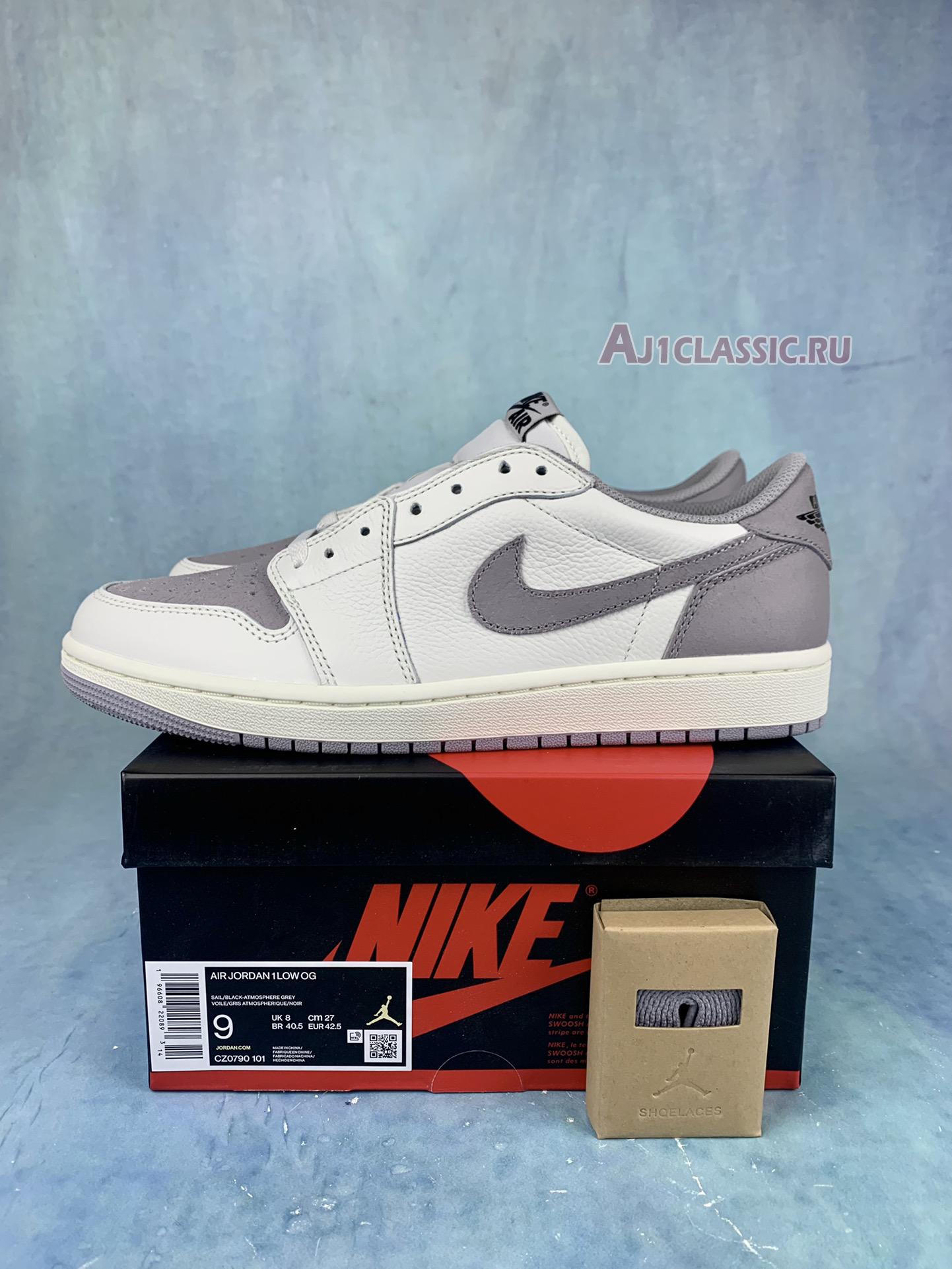 New Air Jordan 1 Retro Low OG "Atmosphere Grey" CZ0790-101 Shoes