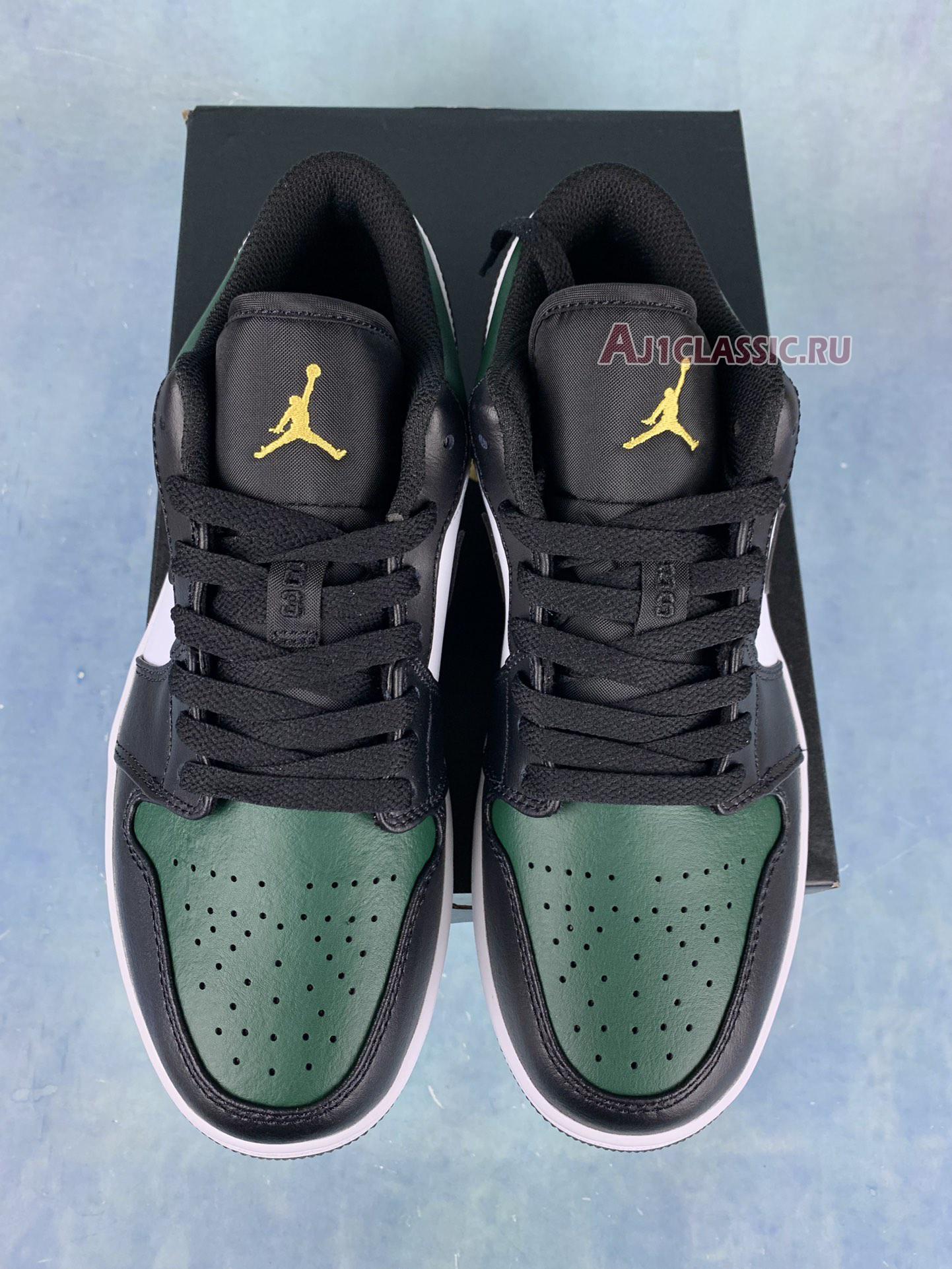 New Air Jordan 1 Low "Green Toe" 553558-371-2 Shoes