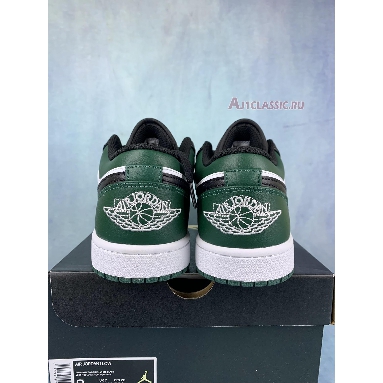 Air Jordan 1 Low Green Toe 553558-371-2 Noble Green/Pollen/White/Black Mens Womens Shoes