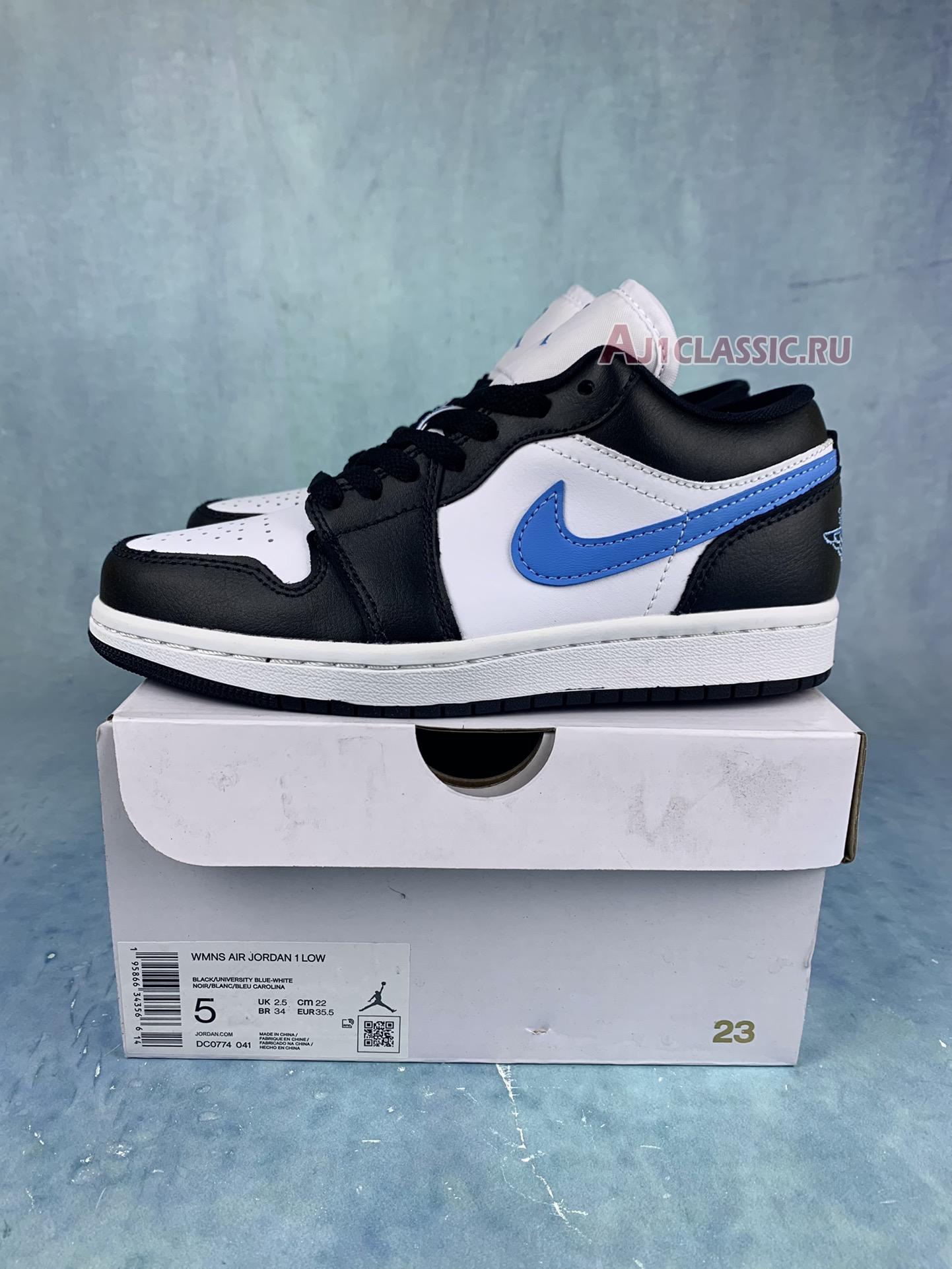 New Air Jordan 1 Low "Black University Blue" DC0774-041-2 Shoes