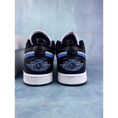 Air Jordan 1 Low Black University Blue DC0774-041-2 Black/White/University Blue Mens Womens Shoes