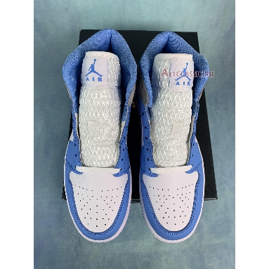 Air Jordan 1 Mid SE University Blue DX9276-100 White/Wolf Grey/University Blue Mens Womens Shoes