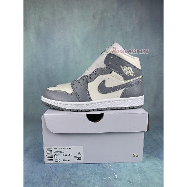 Air Jordan 1 Mid Stealth BQ6472-115 Sail/Stealth/White Mens Womens Shoes