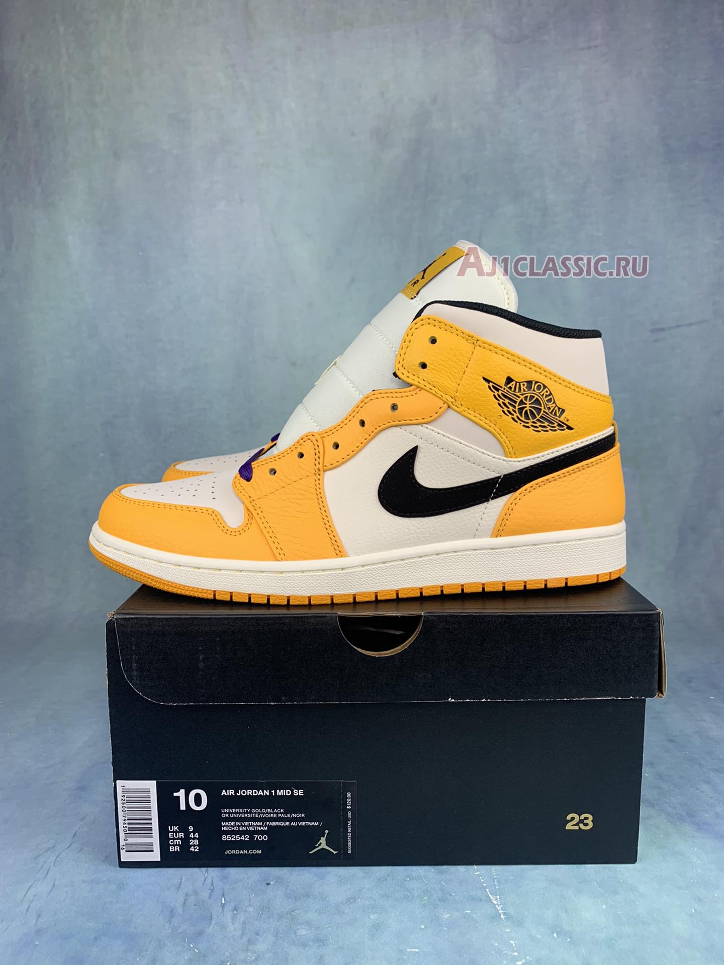 New Air Jordan 1 Mid GS "Lakers" BQ6931-700 Shoes