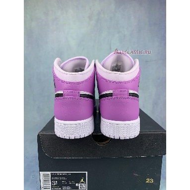 Air Jordan 1 Mid GS Barely Grape DQ8423-501 Barely Grape/Black/White/Rush Fuchsia Sneakers