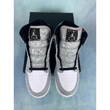 Air Jordan 1 Mid GS Light Smoke Grey 554725-092 Light Smoke Grey/Black/White Mens Womens Shoes