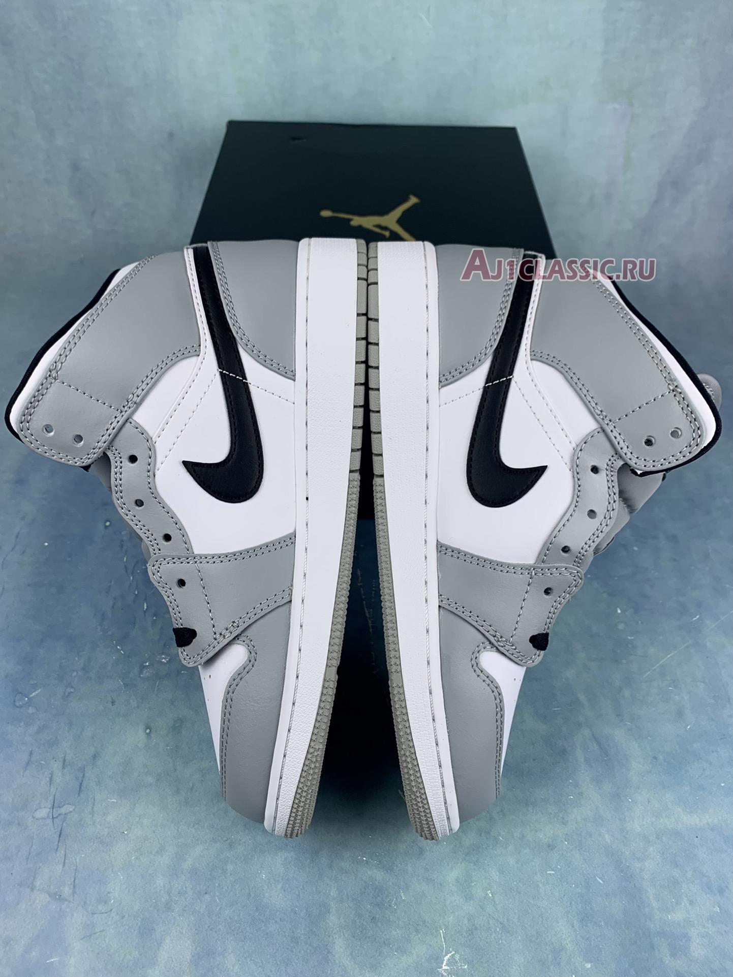 Air Jordan 1 Mid GS "Light Smoke Grey" 554725-092