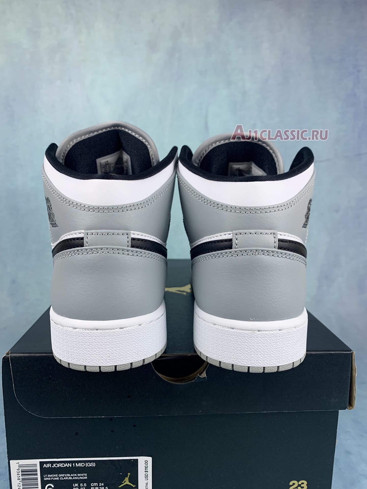 Air Jordan 1 Mid GS "Light Smoke Grey" 554725-092