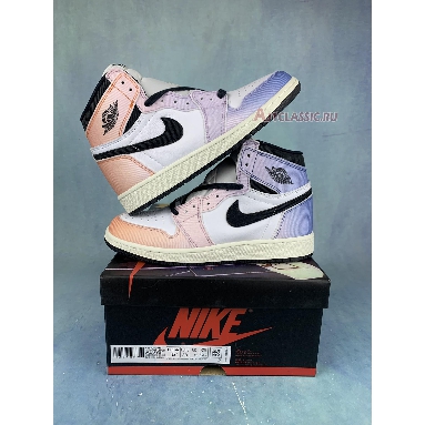 Air Jordan 1 Retro High OG Skyline DX0054-805 Vivid Orange/Black/Iced Lilac/True Blue/Sail Sneakers