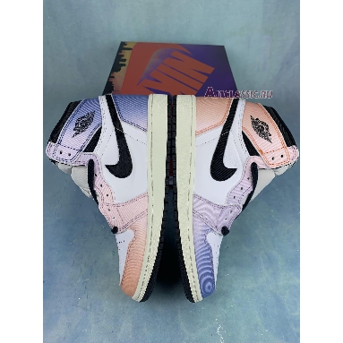 Air Jordan 1 Retro High OG Skyline DX0054-805 Vivid Orange/Black/Iced Lilac/True Blue/Sail Sneakers