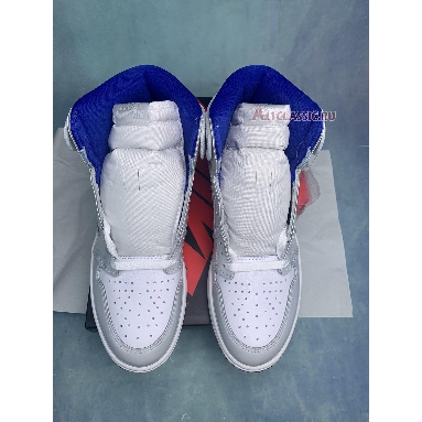 Air Jordan 1 High Zoom Racer Blue CK6637-104-2 White/Racer Blue/White Mens Womens Shoes