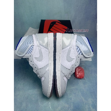 Air Jordan 1 High Zoom Racer Blue CK6637-104-2 White/Racer Blue/White Sneakers