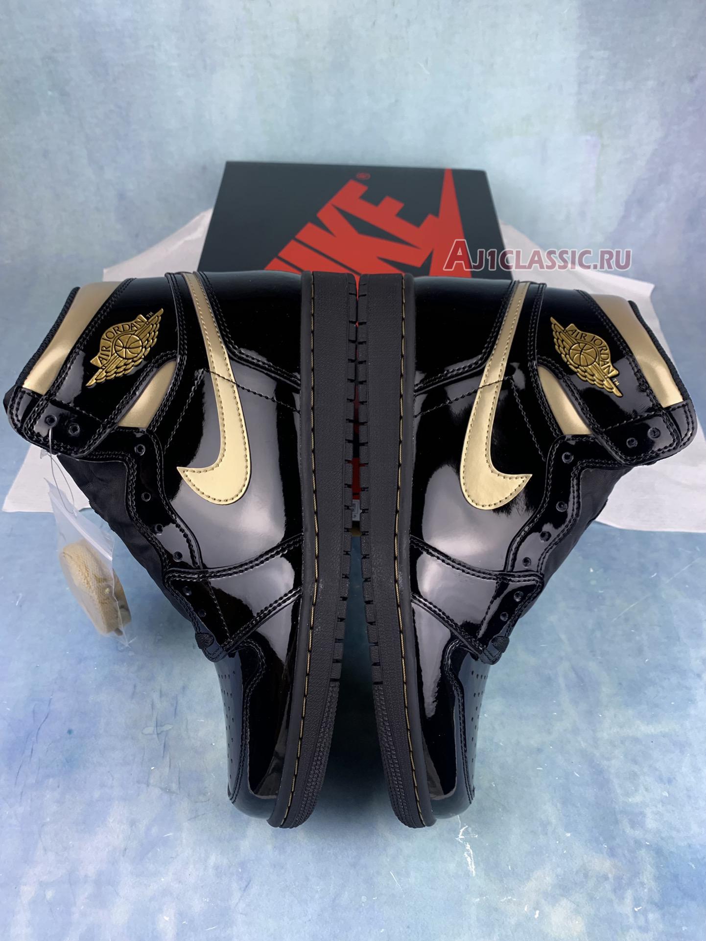 New Air Jordan 1 Retro High OG "Black Metallic Gold" 555088-032 Shoes