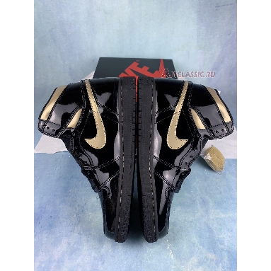 Air Jordan 1 Retro High OG Black Metallic Gold 555088-032 Black/Black/Metallic Gold Mens Womens Shoes