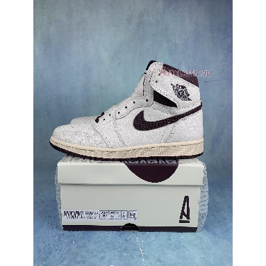 A Ma Maniere x Air Jordan 1 High OG Airness DO7097-100 Sail/Burgundy Crush Sneakers