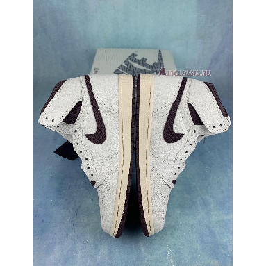 A Ma Maniere x Air Jordan 1 High OG Airness DO7097-100 Sail/Burgundy Crush Sneakers