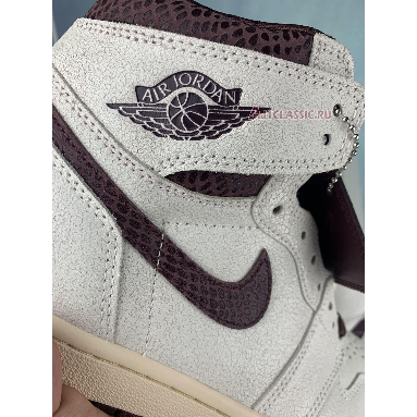 A Ma Maniere x Air Jordan 1 High OG Airness DO7097-100 Sail/Burgundy Crush Sneakers