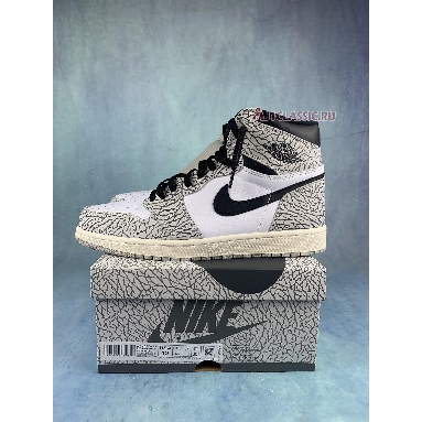 Air Jordan 1 Retro High OG White Cement DZ5485-052 Tech Grey/Muslin/Black/White Sneakers