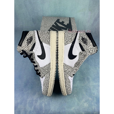 Air Jordan 1 Retro High OG White Cement DZ5485-052 Tech Grey/Muslin/Black/White Sneakers