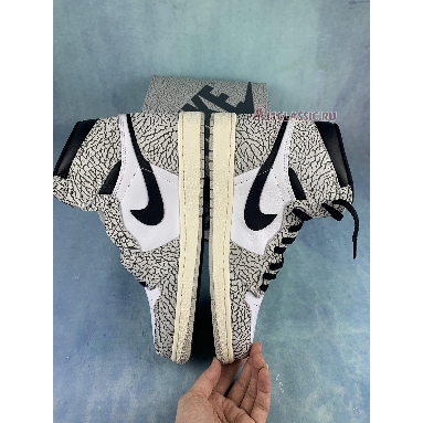 Air Jordan 1 Retro High OG White Cement DZ5485-052 Tech Grey/Muslin/Black/White Sneakers