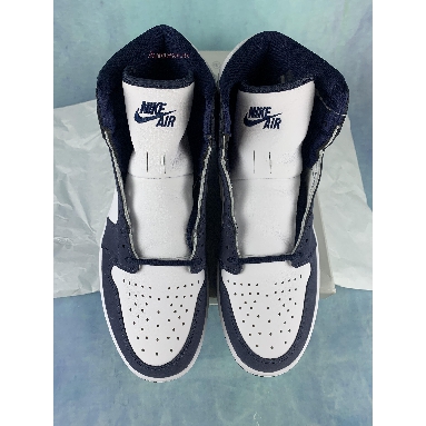 Air Jordan 1 Retro High CO.JP Midnight Navy DC1788-100-2 White/Midnight Navy/Metallic Silver Sneakers