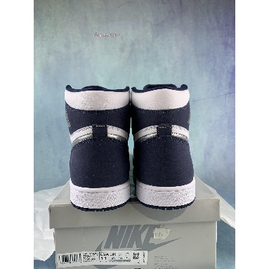 Air Jordan 1 Retro High CO.JP Midnight Navy DC1788-100-2 White/Midnight Navy/Metallic Silver Sneakers