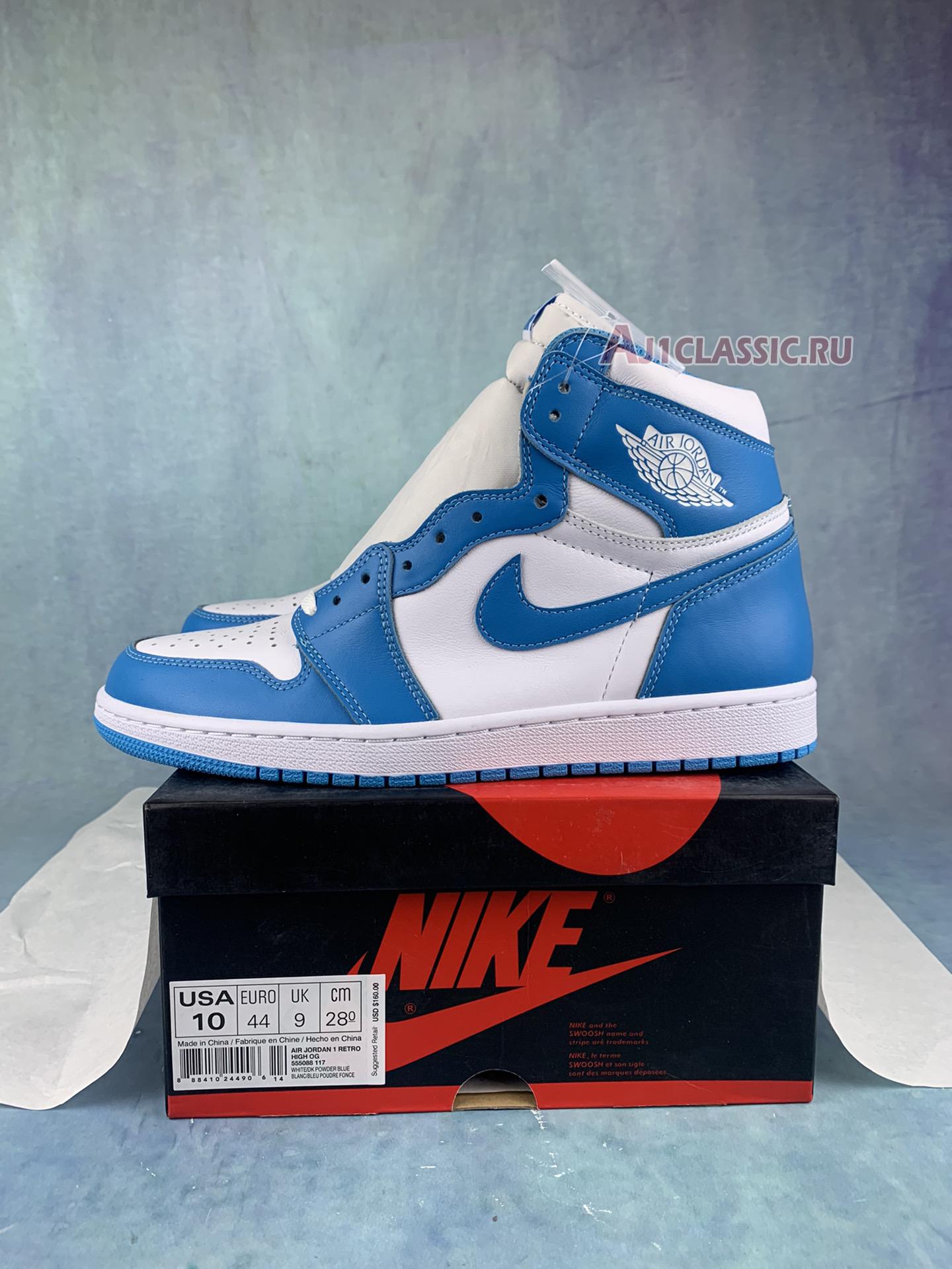 New Air Jordan 1 Retro High OG "UNC" 555088-117-2 Shoes