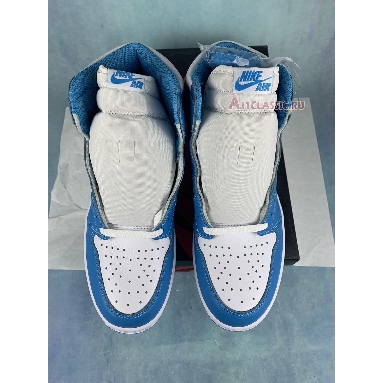 Air Jordan 1 Retro High OG UNC 555088-117-2 White/Dark Powder Blue Mens Womens Shoes