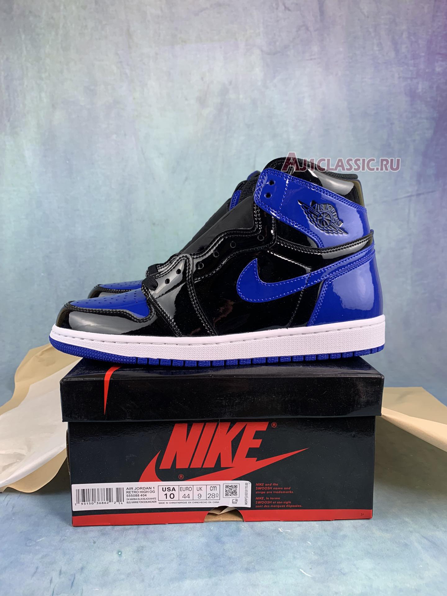 New Air Jordan 1 Retro High OG "Patent Royal" 555088-404-2 Shoes